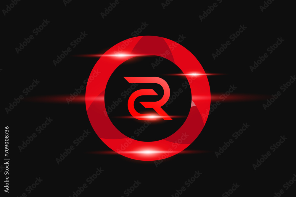 CR Red logo Design. Vector logo design for business. CR Red logo Design. Vector logo design for business.