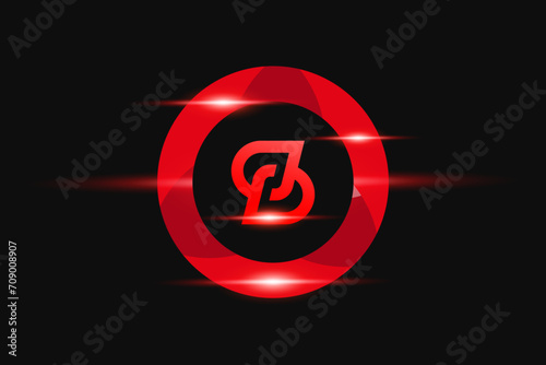 DD Red logo Design. Vector logo design for business.