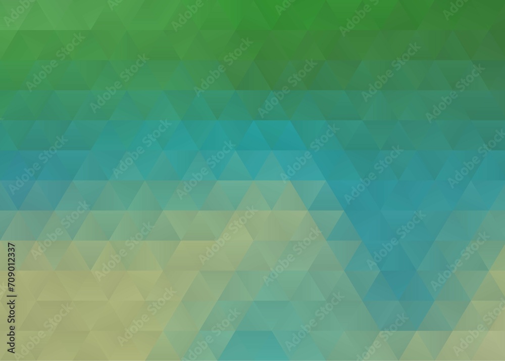 Obraz premium abstract blue yellow and green background with triangles, polygonal background