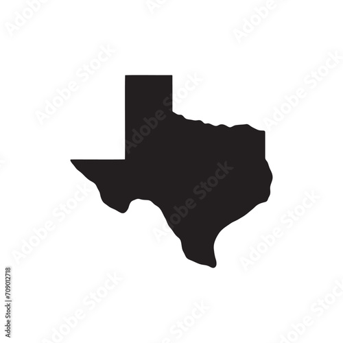 Texas map icon 