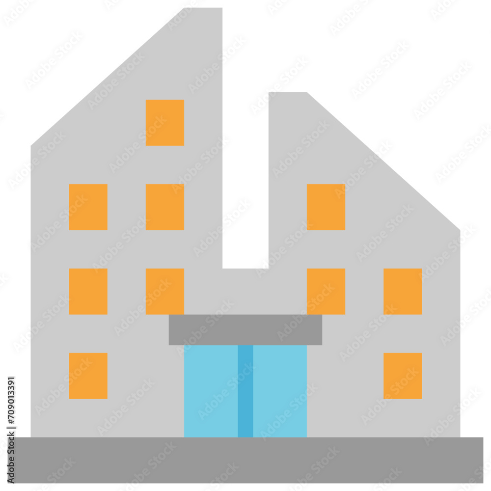 building flat icon building flat icon