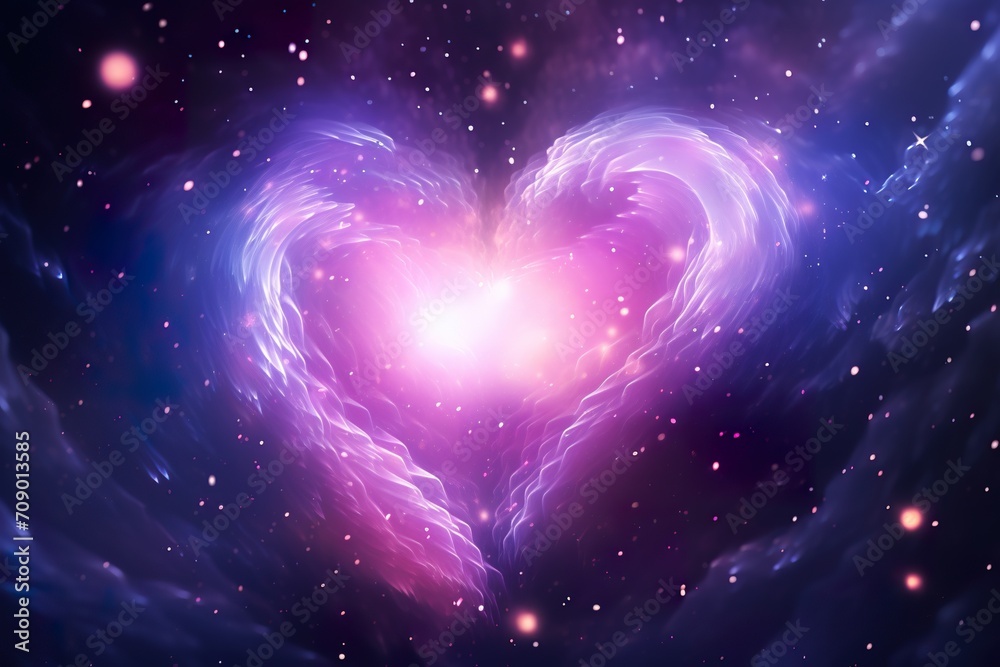 Love pattern, universe lights nebula vortex and starry sky Love pattern, universe lights nebula vortex and starry sky