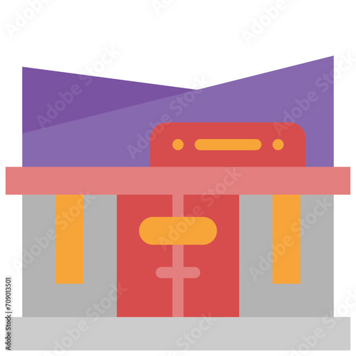 nightclub flat icon