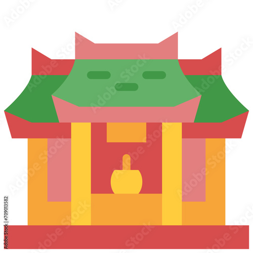 shrine flat icon