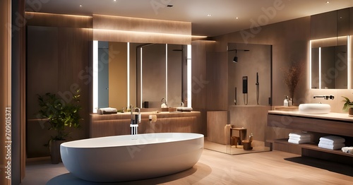 Eco-Wood Symphony  Luxury Bathing Harmony