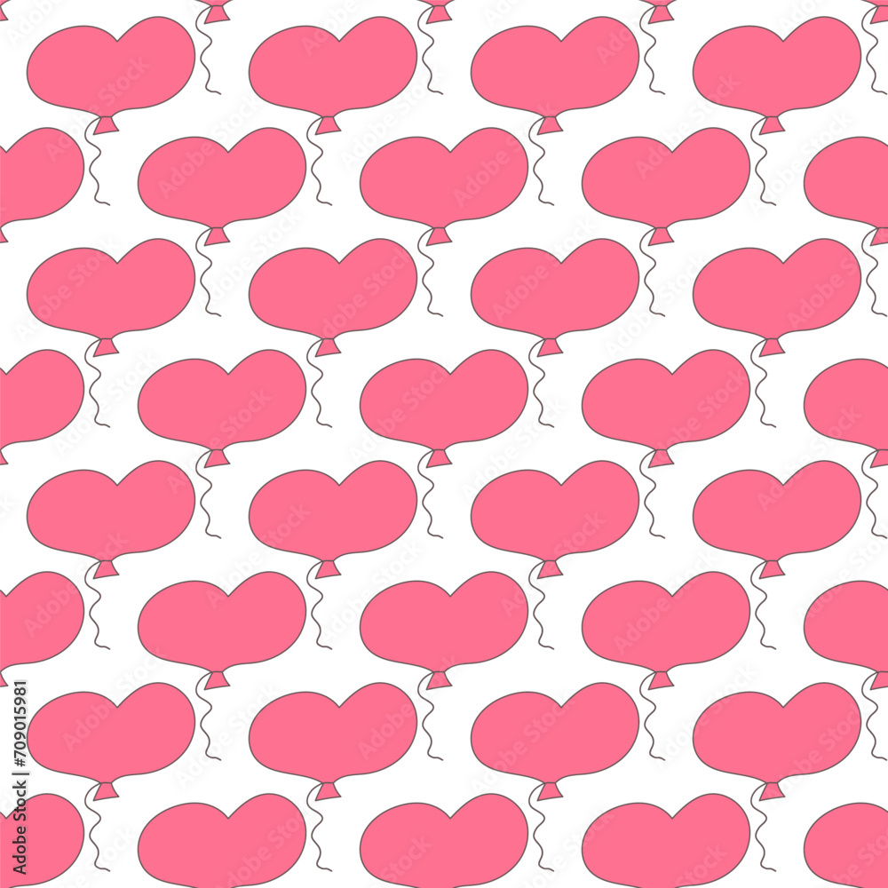 balloon pink valentin day birthday  pattern t