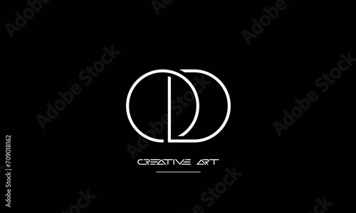 DO, OD, D, O abstract letters logo monogram