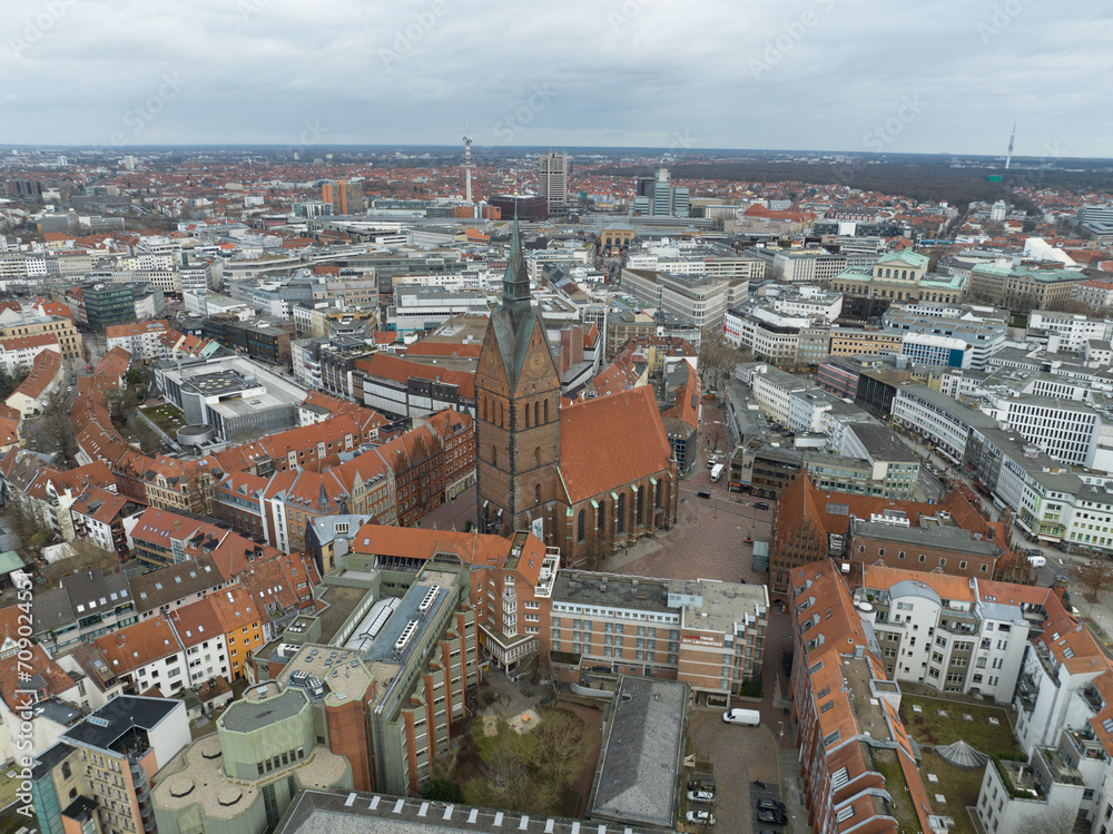 Marktkirche, Hanover is the main Lutheran church in Hanover, Germany. 14th century build.