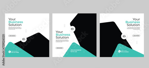 digital business instagram social media post template 