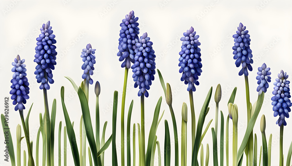 Fototapeta premium Isolate Grape Hyacinth