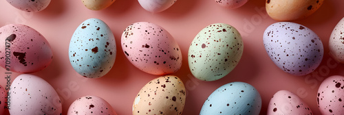 Happy Easter egg banner, pastel colors, spring celebration, DIY egg decorations