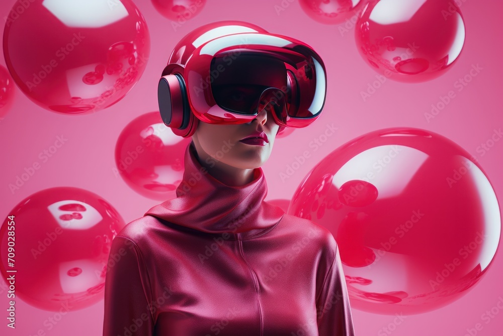 people wearing futuristic high tech virtual reality glasses, vr headset people wearing futuristic high tech virtual reality glasses, vr headset