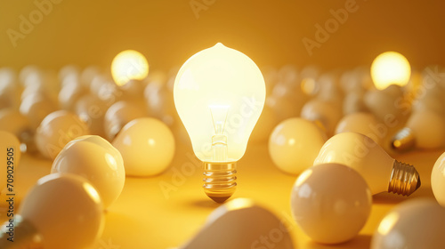 Unique Business Ideas with Lightbulbs