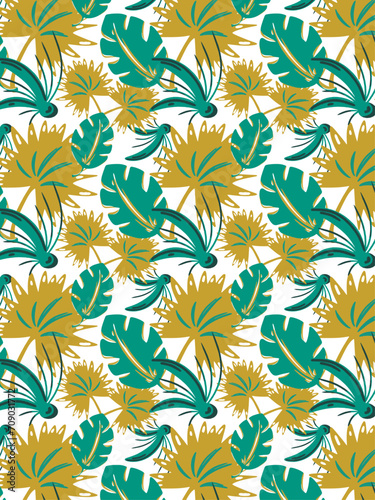 Pattern - feuilles de la jungle