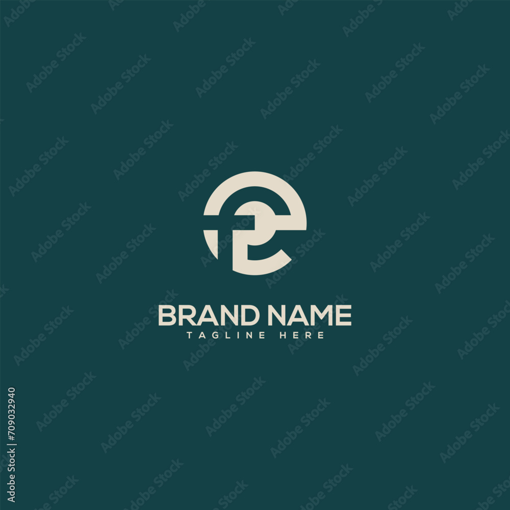 Monogram professional unique letter EF FE logo design template. Initials Business logo. Monogram professional unique letter EF FE logo design template. Initials Business logo.