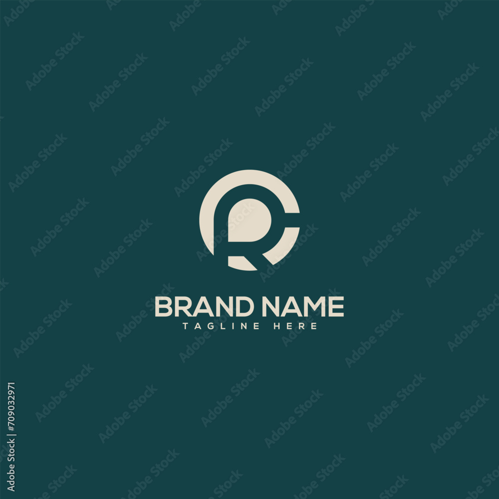 Monogram professional unique letter ER RE logo design template. Initials Business logo. Monogram professional unique letter ER RE logo design template. Initials Business logo.
