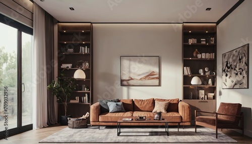 modern living room interior, room interior, design, stylish design, modern design photo