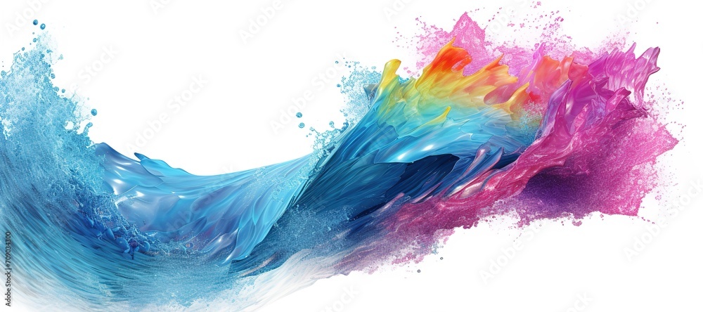 colorful watercolor ink splashes, paint 68