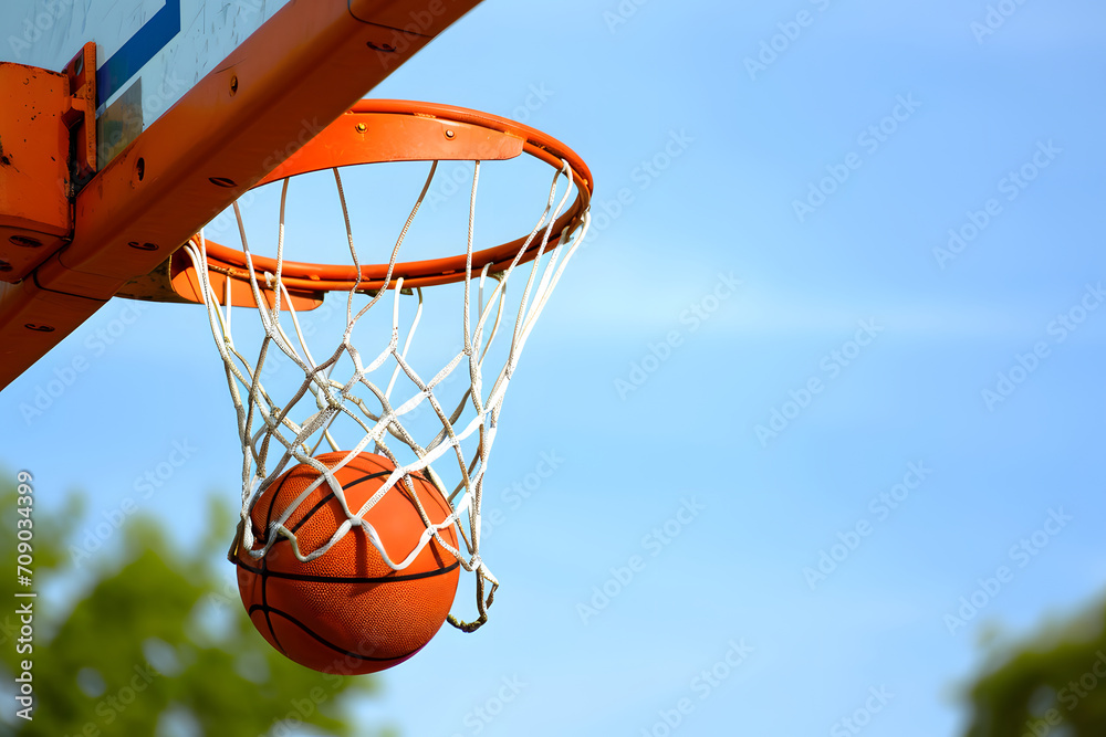 Basketballfieber: Ein spannender Moment auf dem Basketballplatz mit dynamischem Spielgeschehen und dem Fokus auf den Korbwurf