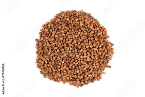 Pile of buckwheat seeds