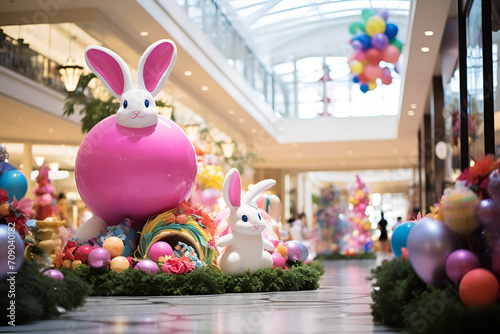 The mall is decorated for Easter © Iryna