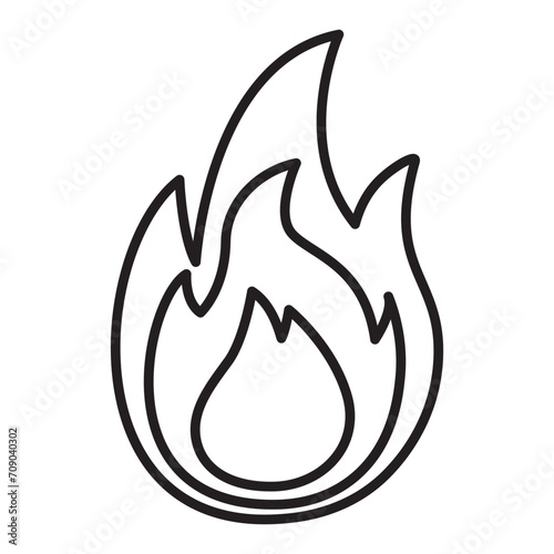 Fire line icon.