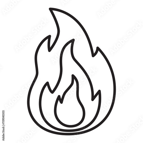 Fire line icon.