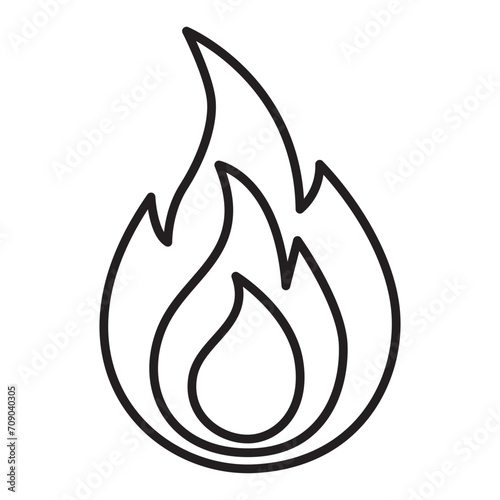 Fire line icon.