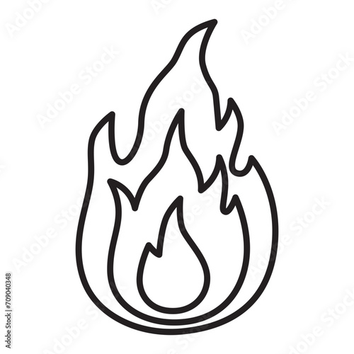 Fire line icon.
