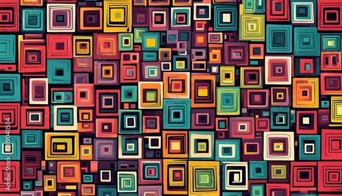 seamless pattern with squares