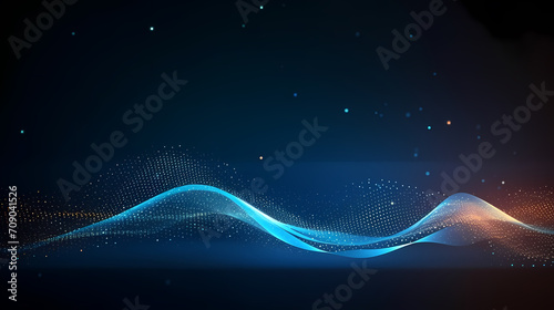 Technology abstract line background and light effect, technology-sense background material