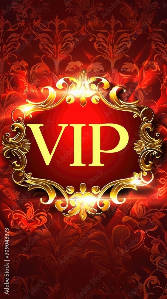Vip v.i.p. sign logo text: a sophisticated blend on busines card ...