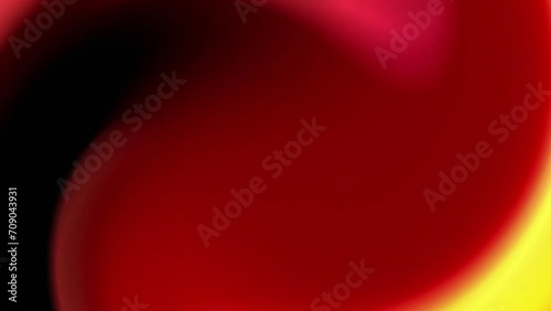 Abstract wavy curved with trendy gradient background. Modern design, loop animation.