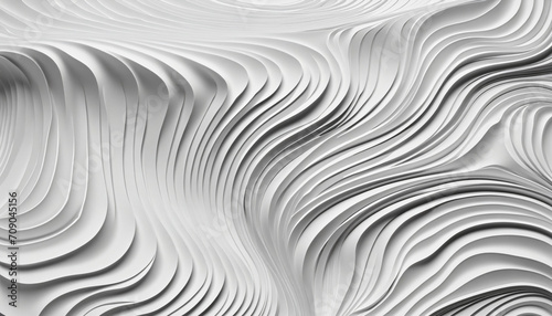 Topographic map inspired abstract paper cut background with wave textures.