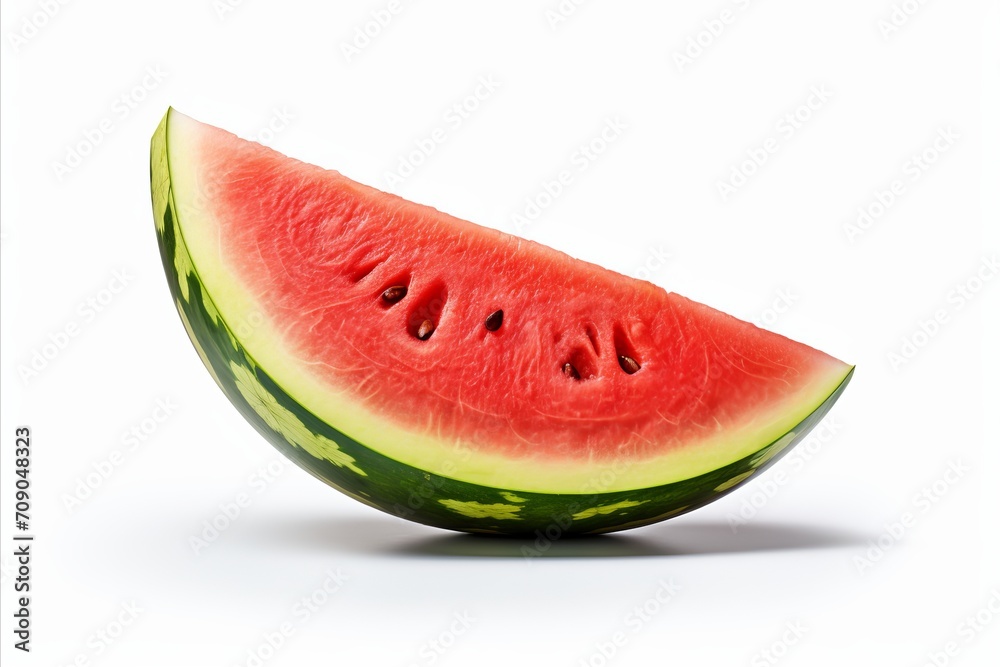 Fresh juicy watermelon isolated on white background high quality detailed image for advertising Fresh juicy watermelon isolated on white background high quality detailed image for advertising