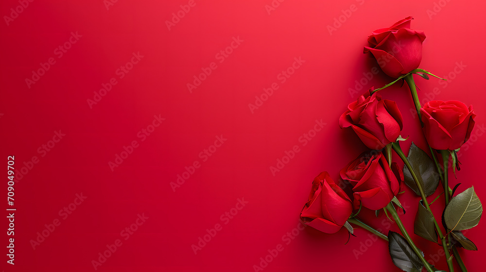 Happy Valentine's Day background. Valentine minimalist background with hearts, gifts, flowers, leaves, empty space for copy, flat lay. Happy Valentine's Day background. Valentine minimalist background with hearts, gifts, flowers, leaves, empty space for copy, flat lay.