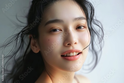 アジア人女性の美容イメージ（スキンケア・ボディケア・エステサロン）, Generative AI
