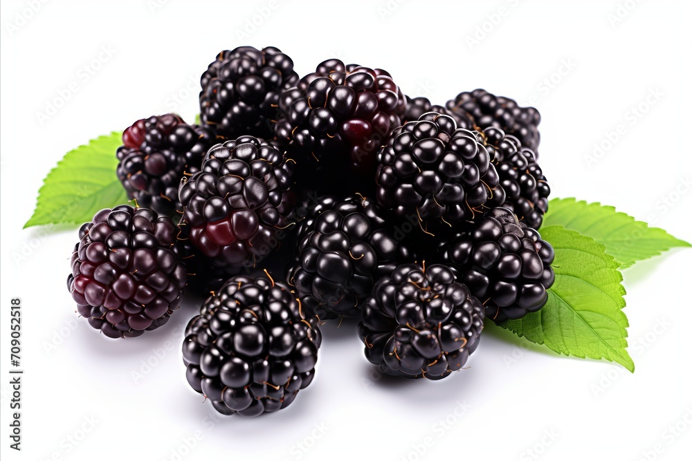 High quality isolated blackberry with detailed and crisp appearance for advertising and promotion High quality isolated blackberry with detailed and crisp appearance for advertising and promotion