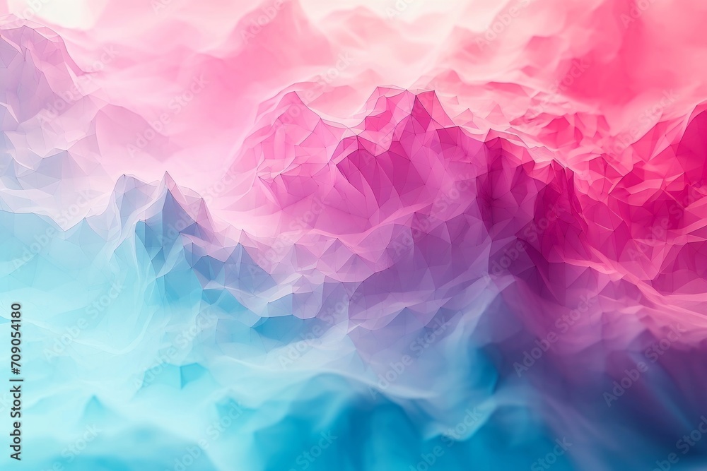 Fototapeta premium ピンクと水色の抽象的な背景, Generative AI