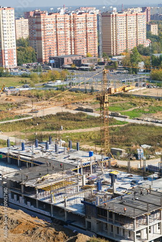  Construction of modern high-rise residential buildings