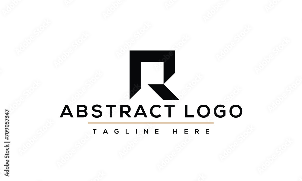 Abstract, Creative, Minimal and Unique Alphabet letter R logo