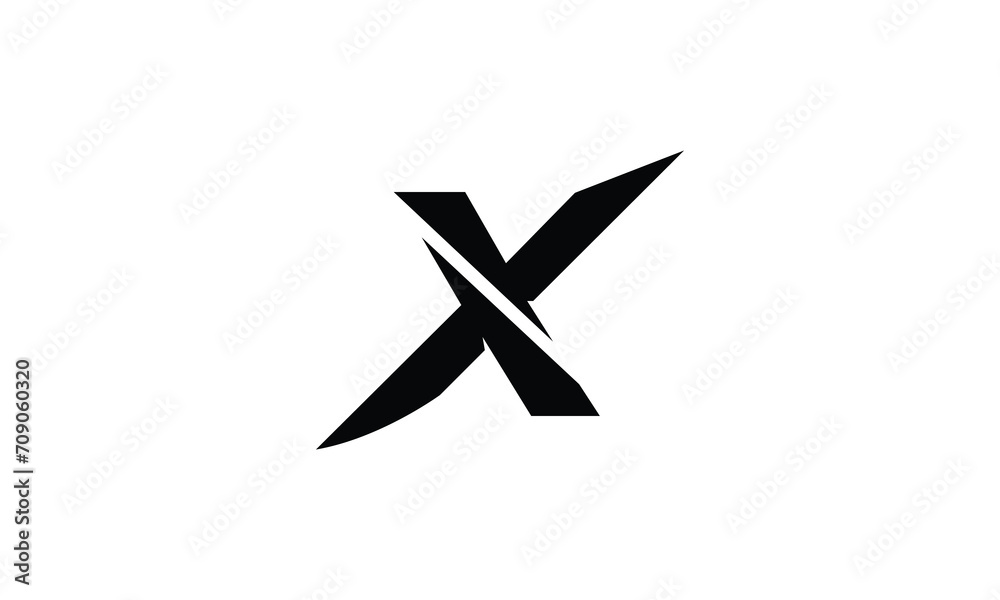 Letter design X branding logo