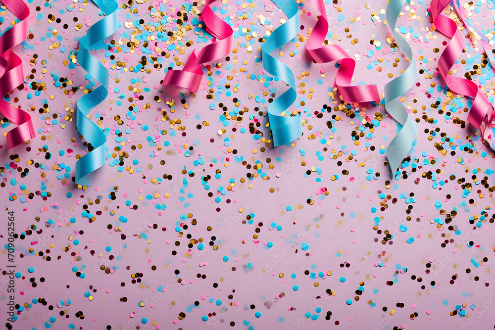 background with confetti