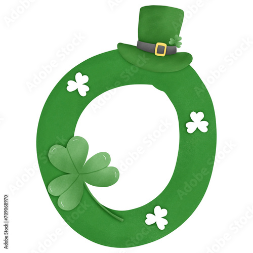 st patrick day Alphabet O