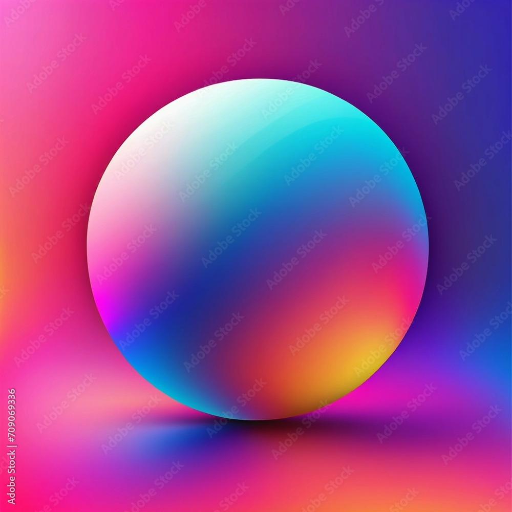 Vector gradient 3d abstract background, Generated AI