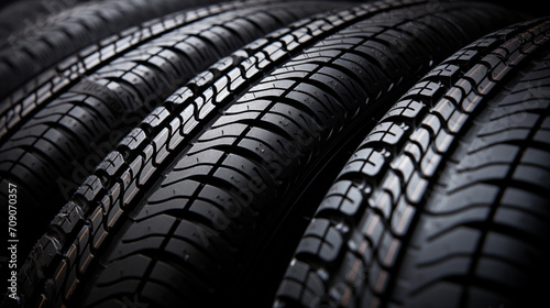 Well organized stacks of tires © Katrin_Primak