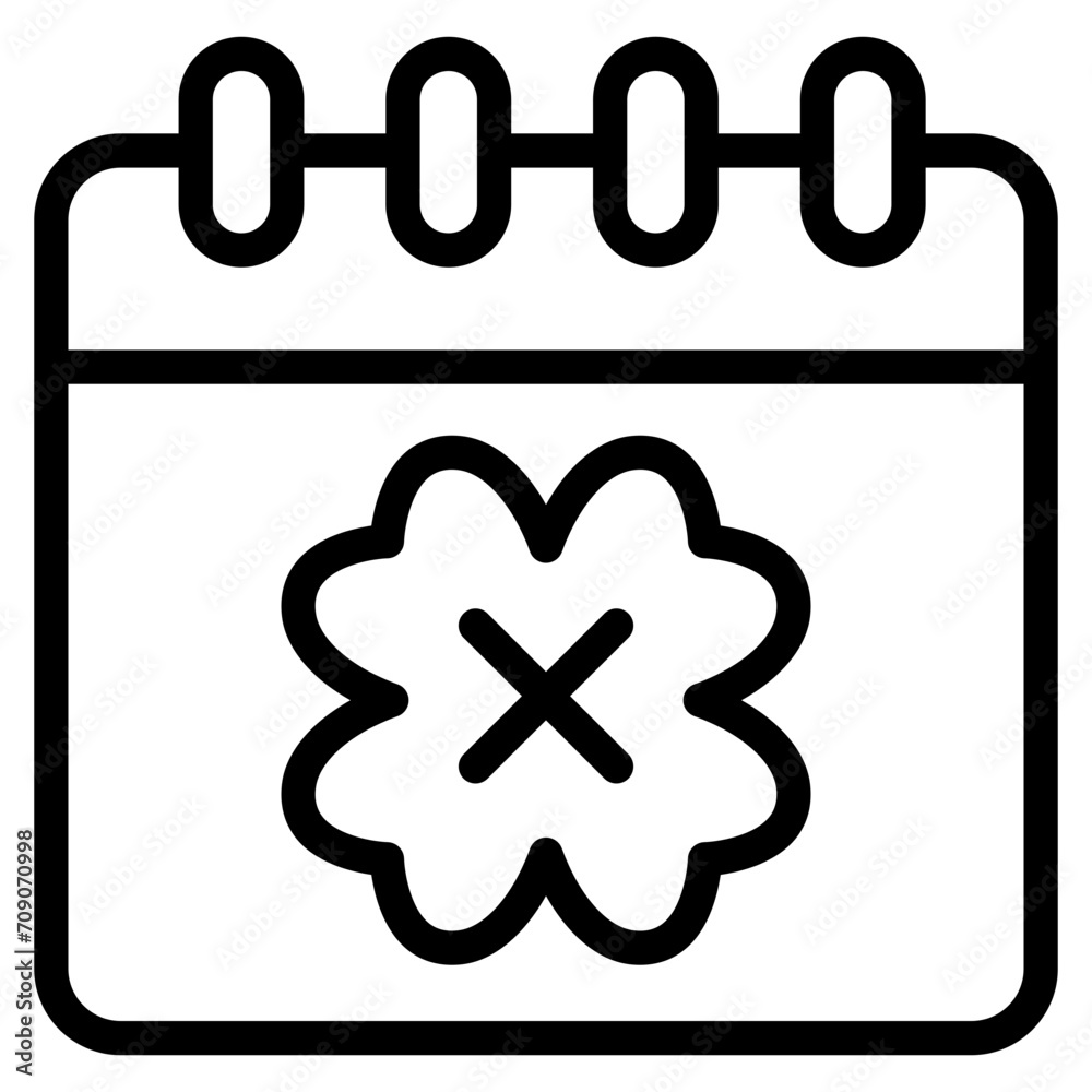 Fototapeta premium calendar clover