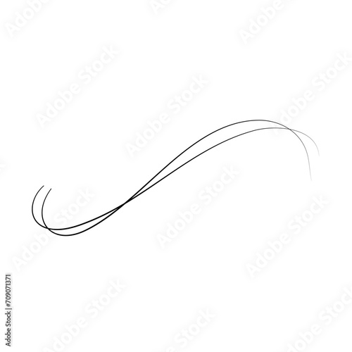 Doodle stroke hairline photo