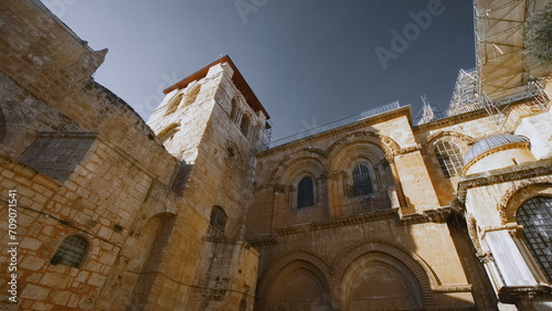 Historic Building in Jerusalem. Ancient Architecture