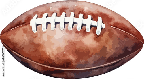 American football ball clipart design illustration